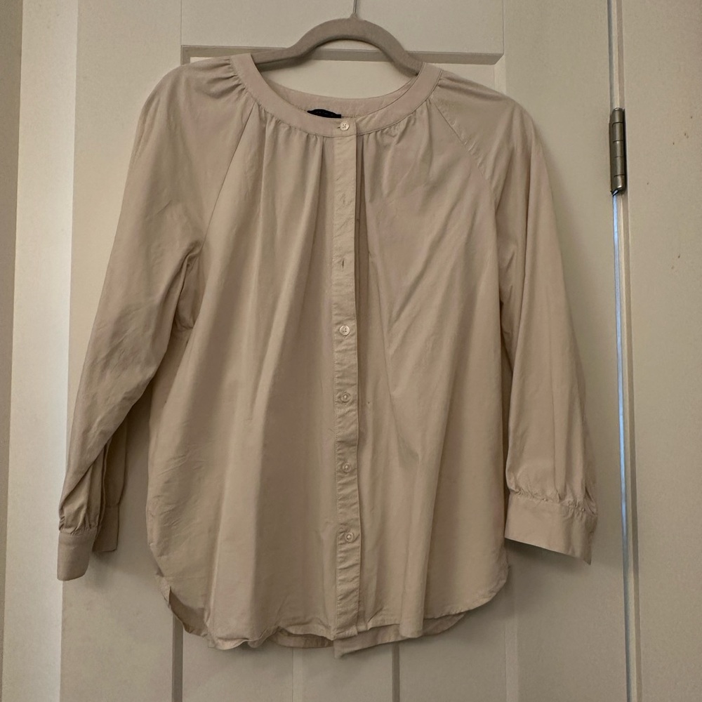 Ann Taylor Puff Sleeve Blouse